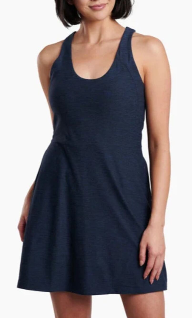 KUHL Revivr Dress Small Blue Biker Shorts Hiking Outdoor Athleisure Gorpcore